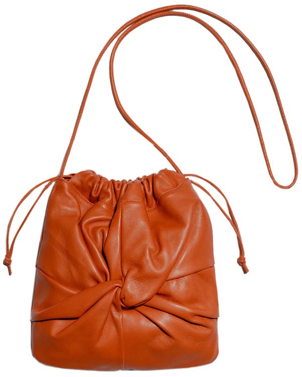 Ronet Twisted Crossbody Bag in Burned Orange Online now