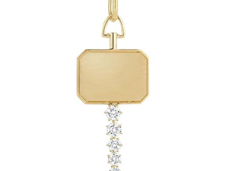 18k Yellow Gold Catherine Diamond Key Charm Online Hot Sale