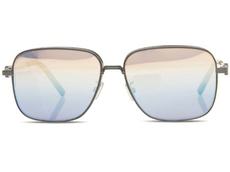 Silver Metal Multicolor Lens Sunglasses Sale