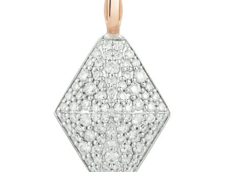 18k White Gold and Rose Gold Sydney Origami Charm Supply