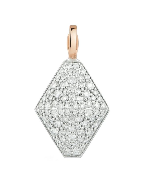 18k White Gold and Rose Gold Sydney Origami Charm Supply