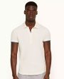 Sebastian White and Blue Rib Polo Hot on Sale