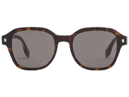 Round Acetate Sunglasses in Tortoise For Sale