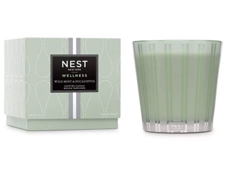 Wild Mint and Eucalyptus 3-Wick Candle Online Sale