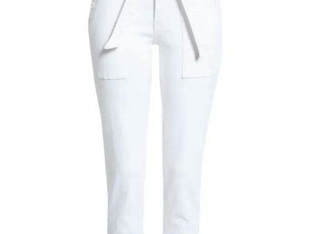 White Logan Straight Leg with Tie Online