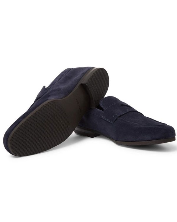 Thorne Suede Loafer in Navy Online now