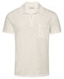 Wade Polo Shirt in White Sand Hot on Sale