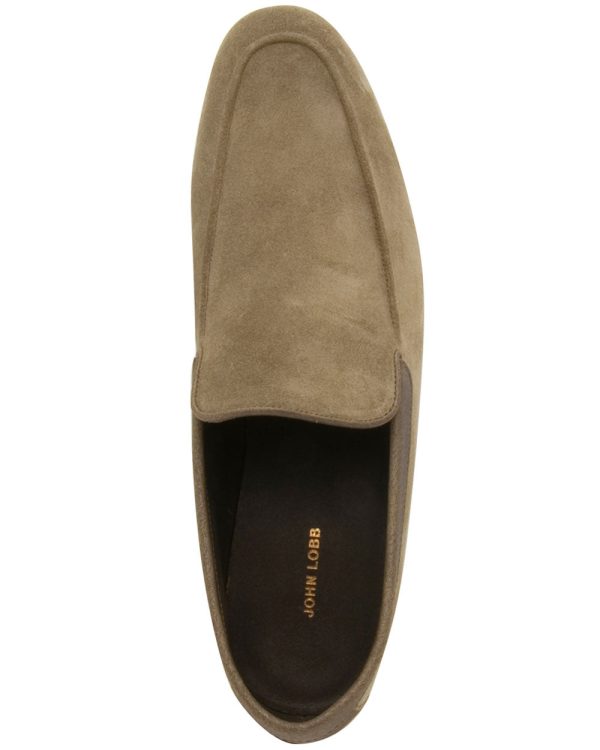 Tyne Suede Loafer in Olive For Cheap