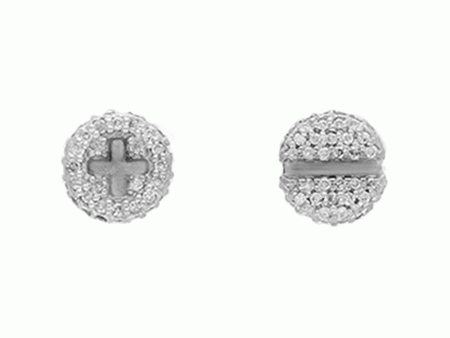 Sterling Silver Phillips and Flat Head If the Bolt Fits Choose It Stud Earrings Online