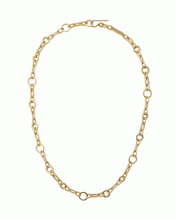 18k Gold-Plated Sterling Silver Kraft Chain Necklace Discount