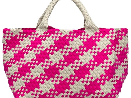 St. Barths Medium Tote in Hibiscus For Discount