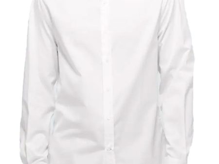 White Basic Fit Sport Shirt For Cheap