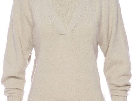 Bisque Idris V Neck Pullover Discount