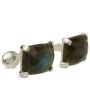 Sterling Silver Labradorite Cufflinks For Sale