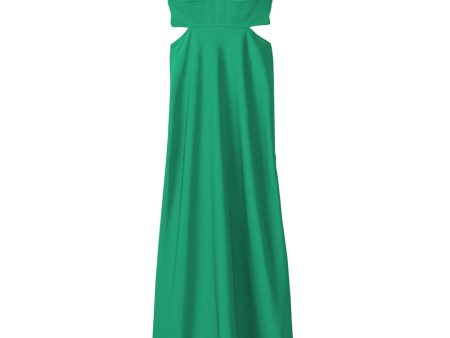 Spruce Satin Blakely Midi Dress Fashion