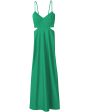 Spruce Satin Blakely Midi Dress Fashion