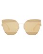 Stripes Sunglasses in Gold and Brown Online Hot Sale