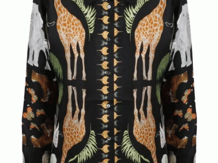 Aloe Jacket in Safari Print Online Sale