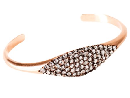 Rose Gold Diamond Cuff Bracelet Supply