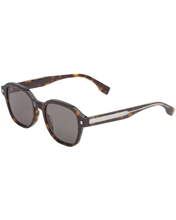 Round Acetate Sunglasses in Tortoise For Sale