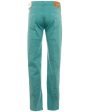 Teal Cotton and Cashmere 5 Pocket Pant Online