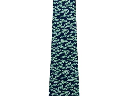 Teal and Navy Slices Tie Online Sale