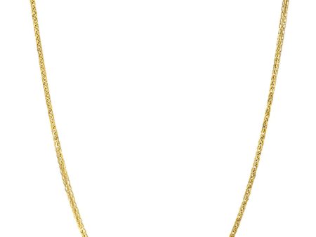 14k Yellow Gold Small Foxtail 16  Chain Necklace Hot on Sale