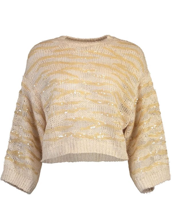 Rustic Gold Animal Print Pullover Sale