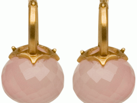 18k Yellow Gold Bell Jar Earrings Discount