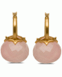 18k Yellow Gold Bell Jar Earrings Discount