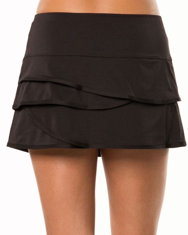 Black Scallop Skirt Cheap