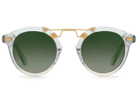 STL II Sunglasses in Lagoon 24K Mirrored Cheap