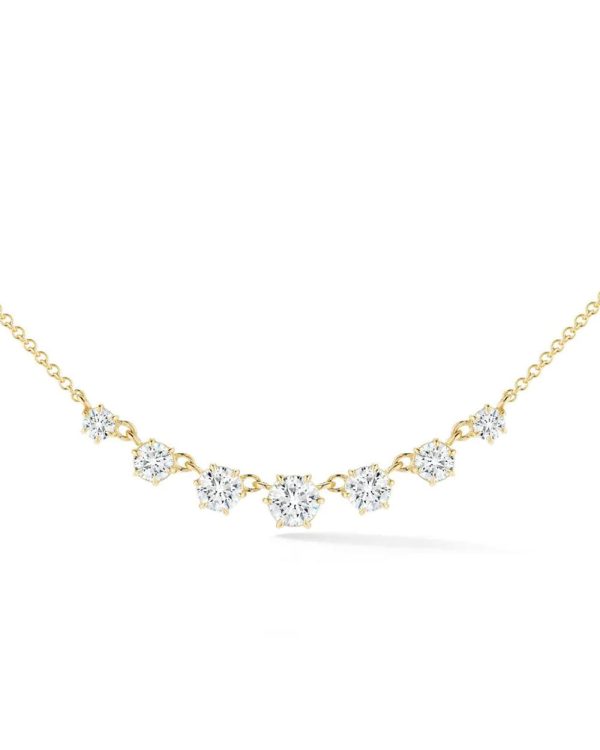 18k Yellow Gold Penelope Diamond Necklace Online Hot Sale