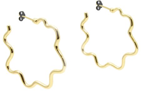 14k Gold Jo Hoop Earrings Online Sale