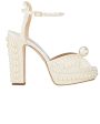 Sacaria 120 Pearl Platform Sandal in White Discount