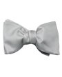 Silver Self-Tie Bow Tie For Discount