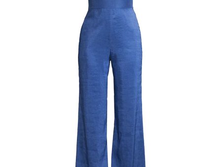 Royal Blue Wide Leg Arden Jumpsuit Online now