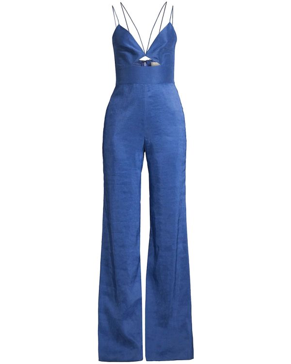 Royal Blue Wide Leg Arden Jumpsuit Online now