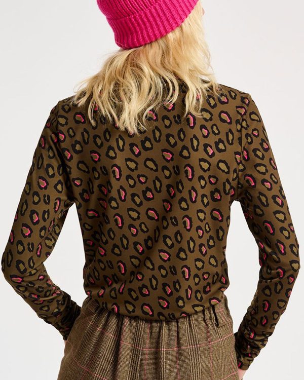 Trekking Green Campine Printed Turtleneck Top Sale