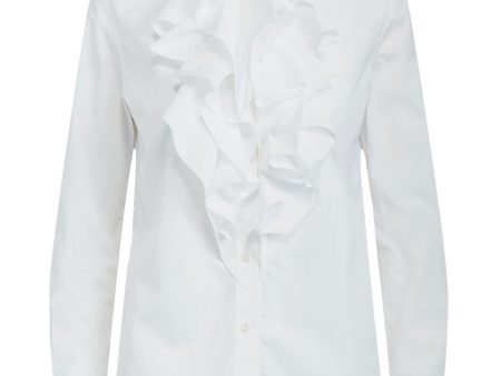 White Long Sleeve Keara Shirt Sale