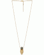 18k Yellow Gold Diamond White Bottle Necklace For Cheap