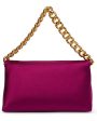 Satin Mini Chain Bag in Cranberry For Discount