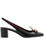 Slingback VLOGO Pump in Black For Sale