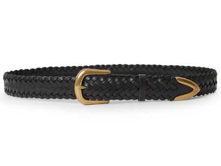 Tiana Woven Belt in Black For Discount