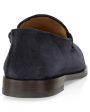 Suede Penny Loafer in Navy Discount