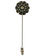 Smoky Pearl Flower Lapel Pin Cheap