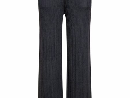 Slate Pleat Palazzo Pant Cheap