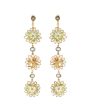 20k Yellow Gold Diamond and Sapphire Affinity Earrings Online Hot Sale