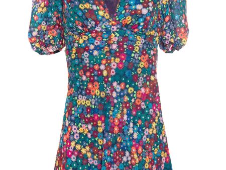 Rainbow Floral Milla Mini Dress Cheap