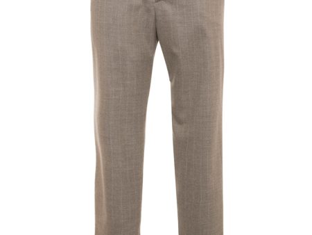 Beige Stripe Cashmere Trouser Online